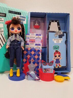 L.O.L. Surprise! O.M.G. "Busy B.B." Doll & Accessories, VGUC - EUC